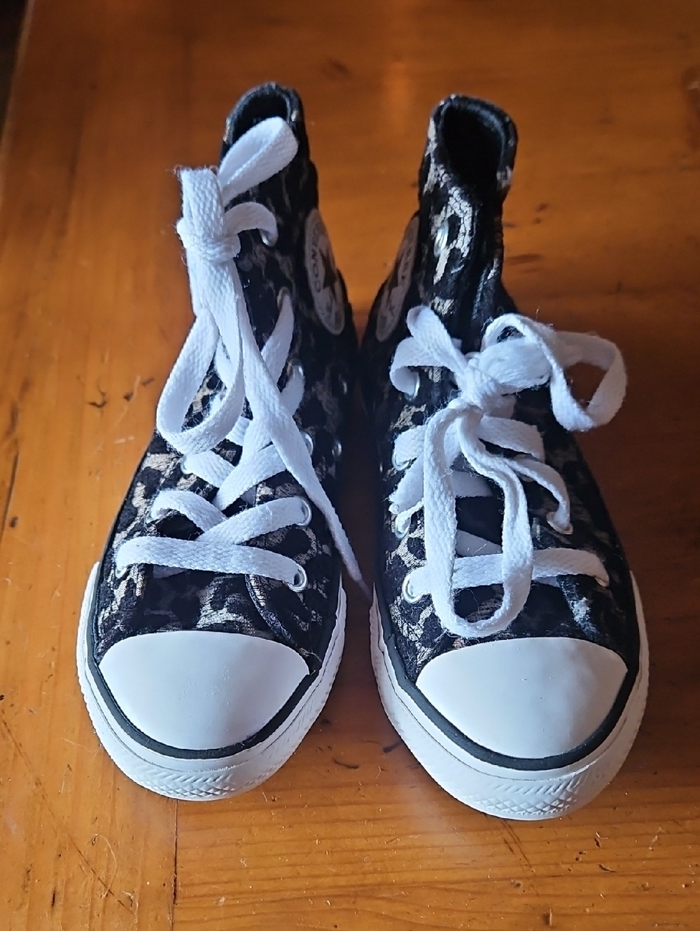 Converse Kids' High-Top Sneakers in Black and White